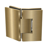 FORGE SHOWER HINGE GLASS TO GLASS 135 Degrees 10mm glass - Brushed Brass